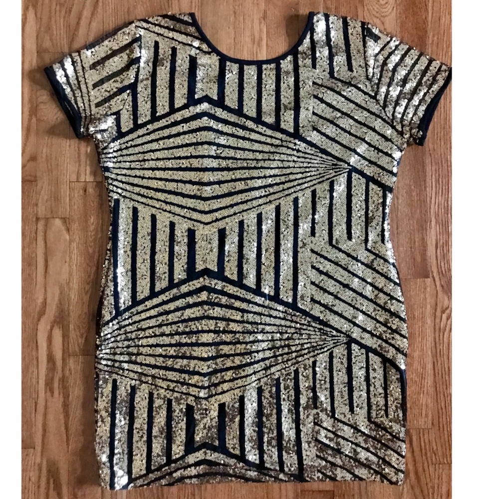 Gold Sequin party dress XXL